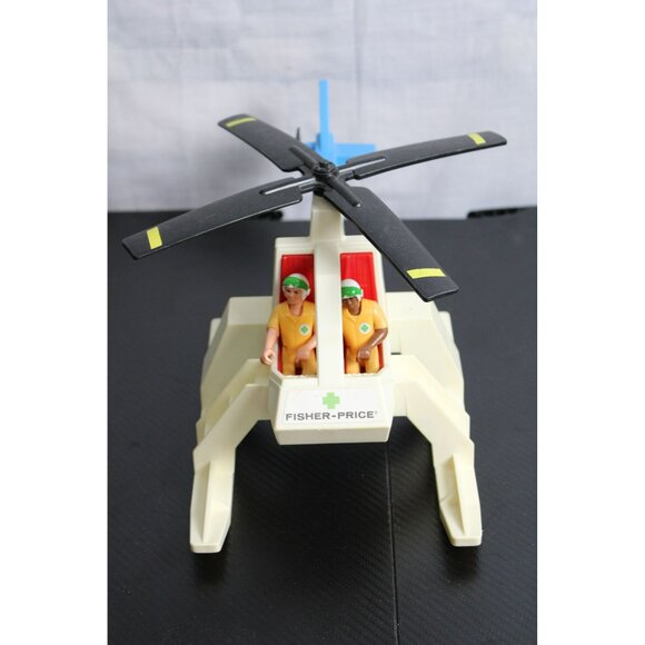 Vintage Fisher Price Rescue Helicopter 305 - Picture 2 of 9